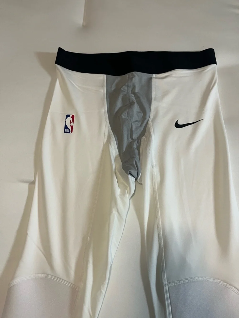 Nike Pro NBA Compression Tights Knee White Gray 2XLT & 3XLT Brand New